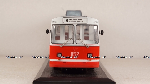 ЗИУ-9 Троллейбус, красно-белый, Probe43 1:43