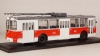 ЗИУ-9 Троллейбус, красно-белый, Probe43 1:43