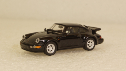 Porsche 911 Turbo 1990 black, 870069104, Minichamps 1:87