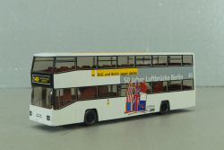 MAN D89 double decker bus, white, 7310542, Wiking 1:87