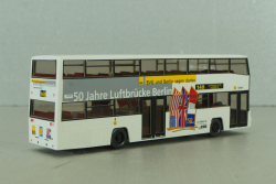 MAN D89 double decker bus, white, 7310542, Wiking 1:87