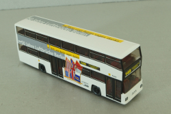 MAN D89 double decker bus, white, 7310542, Wiking 1:87