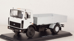 МАЗ-5337 бортовой, серый (поздний),  SSM1175, SSM 1:43