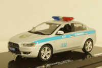 Mitubishi Lancer Kazakhstan Police 2010 silver / blue, 29318, Vitesse 1:43