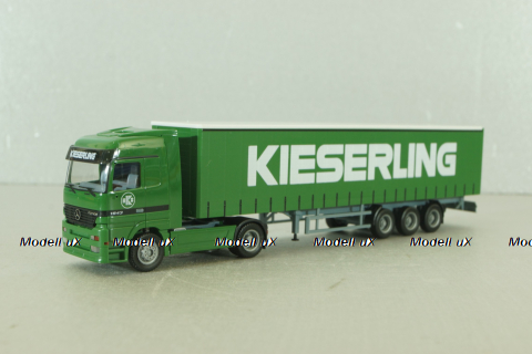 Mercedes Actros 1843 with semi trailer "Kieserling" green, 159456, Herpa 1:87