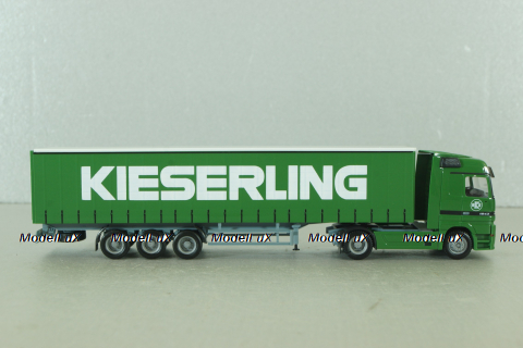 Mercedes Actros 1843 with semi trailer "Kieserling" green, 159456, Herpa 1:87
