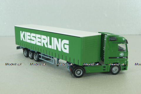 Mercedes Actros 1843 with semi trailer "Kieserling" green, 159456, Herpa 1:87