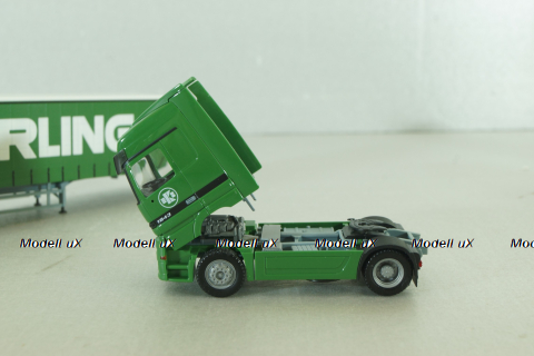 Mercedes Actros 1843 with semi trailer "Kieserling" green, 159456, Herpa 1:87