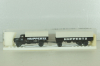 Krupp Mustang with trailer 3-axle, Huppertz, black, 7720, Brekina 1:87