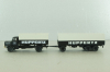 Krupp Mustang with trailer 3-axle, Huppertz, black, 7720, Brekina 1:87