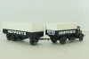 Krupp Mustang with trailer 3-axle, Huppertz, black, 7720, Brekina 1:87