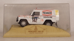 MERCEDES 280 GE # 142 - J. ICKX - C. BRASSEUR - DAKAR 1983, Norev 1:43 Уценка!