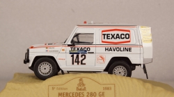 MERCEDES 280 GE # 142 - J. ICKX - C. BRASSEUR - DAKAR 1983, Norev 1:43 Уценка!