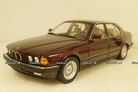 BMW 730i (E32) 1986 red, 100023007, Minichamps 1:18