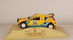 Peugeot 205 Turbo 16 Grand Raid Rally Paris–Dakar 1987 A. Vatanen-B.Giroux, Norev 1:43