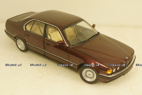 BMW 730i (E32) 1986 red, 100023007, Minichamps 1:18