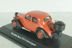 Mercedes-Benz 170V (W136) with Wood Gasifier 1937, red, 450246600, Schuco 1:43