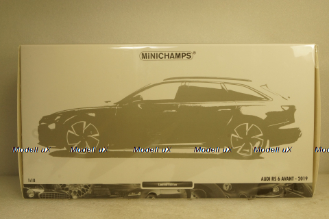 Audi RS 6 Avant 2019 Black, 155018014, Minichamps 1:18