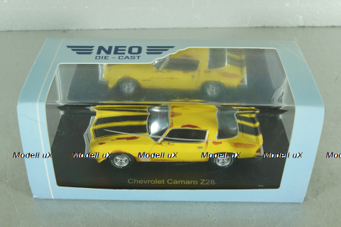 Chevrolet Camaro Z28, yellow, 47351, NEO 1:43 Уценка!
