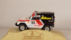 Mitsubishi Pajero #189 Rally Paris-Dakar 1985 P. Zaniroli - J. D. Silva, Norev 1:43