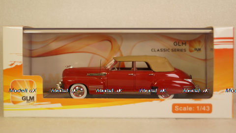 Cadillac Series 62 Sedan Convertible Red Closed top 1941, GLM119202, GLM Models 1:43