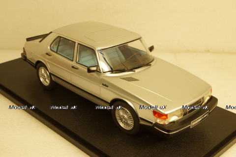 Saab 900 Turbo 1981, silver metallic, CML099-1, Cult Models 1:18