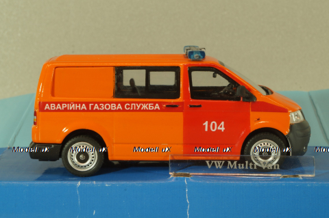 Volkswagen T5 Transporter 2003 Аварiйна газова служба, SAL011, Salah43 1:43
