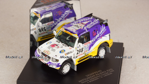 MITSUBISHI PAJERO EVO #298 BOXOEN DAKAR 1999 J.Boxotn/D.Liekens, SKID 1:43