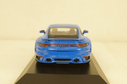 Porsche 911 (992) Turbo S Coupe Sport Design  2021, blue, 410060072, Minichamps 1:43