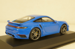 Porsche 911 (992) Turbo S Coupe Sport Design  2021, blue, 410060072, Minichamps 1:43