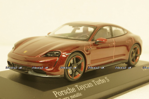 Porsche Taycan Turbo S 2020, red metallic, 410068474, Minichamps 1:43