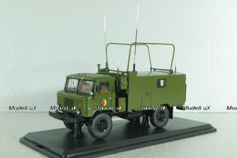 КШМ Р-142Н (66) командно-штабная машина на шасси Газ-66 NVA 1965г, хаки, PCL47024, Premium ClassiXXs 1:43
