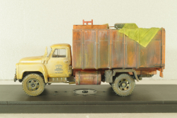 КО-413(52) мусоровоз на шасси Газ-52, со следами эксплуатации, Model43 1:43