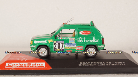 FIAT PANDA 4X4 #207 PARIS DAKAR 1984, Hervé DE LABRIFFE / Claude DEVOYON, Конверсия 1:43