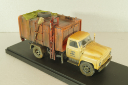 КО-413(52) мусоровоз на шасси Газ-52, со следами эксплуатации, Model43 1:43
