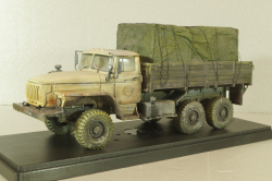 Урал-4320 грузовой автомобиль со следами эксплуатации, Model43 1:43