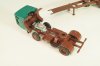Mercedes-Benz 1632 S tractor with semi trailer "Mercedes" green/silver,  556, NZG 1:50