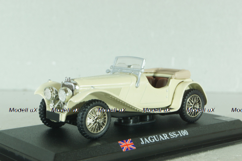 Jaguar S.S. 100 1935,  white, DelPrado 1:43