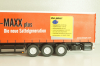 Mercedes-Benz Actros 1846 tractor with semi trailer "Cargo-Maxx" yellow/red, 555, NZG 1:50