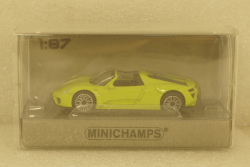 Porsche 918 Spyder 2013 Gelbgrun, 870062134, Minichamps 1:87