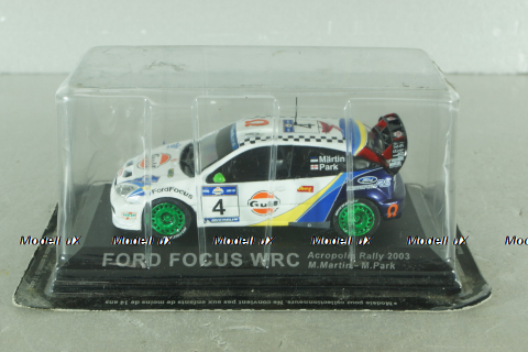 Ford Focus WRC rally Acropolis 2003, M.Martin/M.Park, Altaya 1:43
