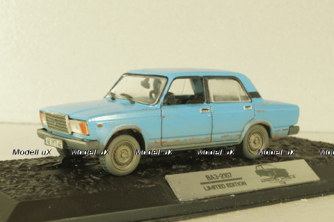 Ваз-2107 Жигули 1982, синий, Improved models 1:43