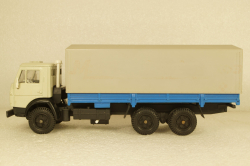 Камаз-5320 бортовой с тентом, серый/синий, Арек 1:43
