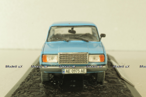 Ваз-2107 Жигули 1982, синий, Improved models 1:43