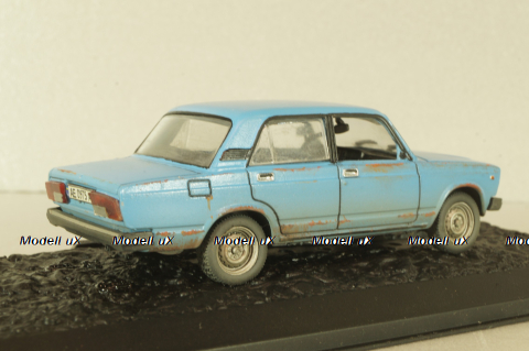 Ваз-2107 Жигули 1982, синий, Improved models 1:43