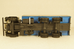 Камаз-5320 бортовой с тентом, серый/синий, Арек 1:43