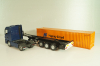 Mercedes-Benz Actros 1846 tractor with semi trailer container "Hapag-Lloyd" blue/orange, B66000810, NZG 1:50