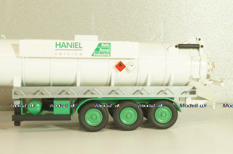 MAN TGS with semi-trailer vacuum truck "HANIEL" 2002, Conrad 1:50