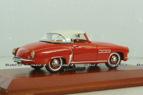 Wartburg 313 Sport 1957, red/white, Atlas, DDR-Auto Kollektion #21  1:43