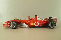 Ferrari F2003-GA Michael Schumacher (999 Grand Prix Points) Winner Canadian GP 2003, dirty version, Hot Wheels 1:18